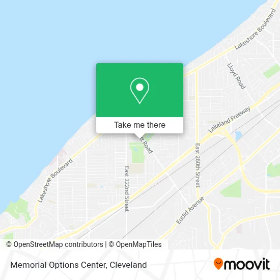 Memorial Options Center map