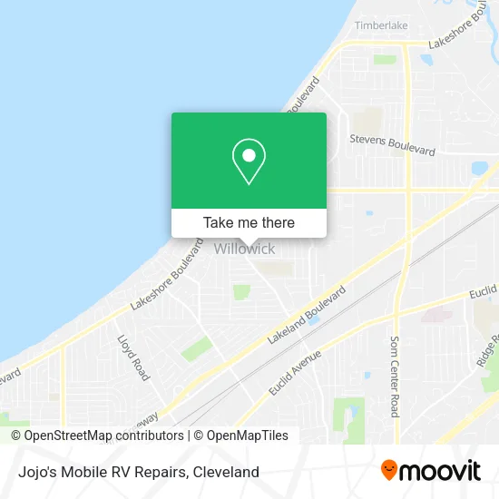 Mapa de Jojo's Mobile RV Repairs