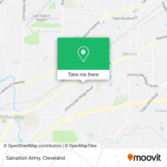 Salvation Army map