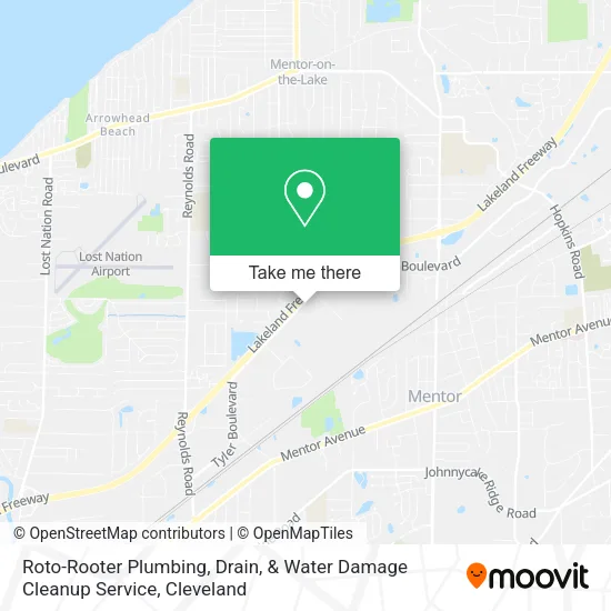 Mapa de Roto-Rooter Plumbing, Drain, & Water Damage Cleanup Service