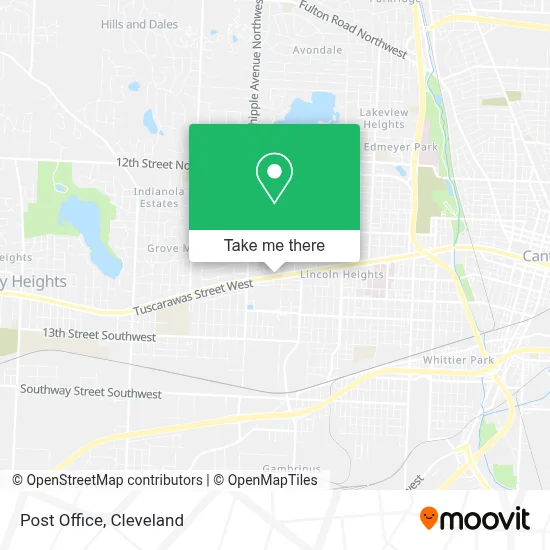 Post Office map