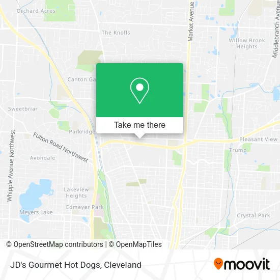 JD's Gourmet Hot Dogs map