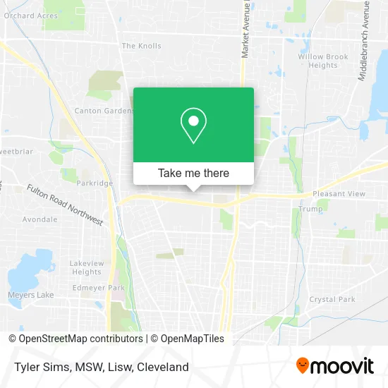 Tyler Sims, MSW, Lisw map