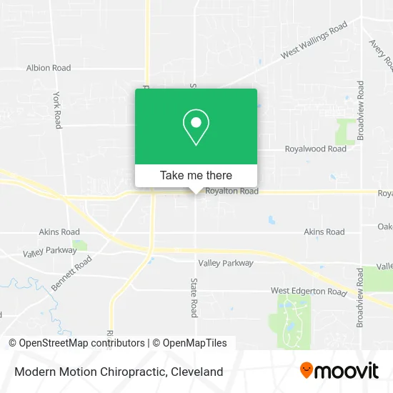 Modern Motion Chiropractic map