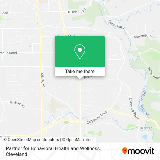 Partner for Behavioral Health and Wellness map