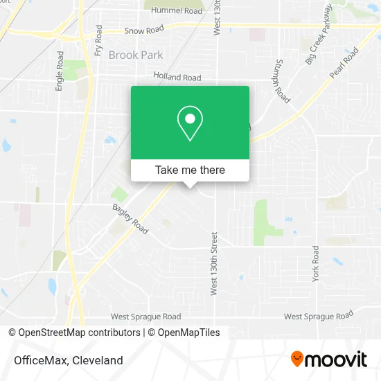 OfficeMax map