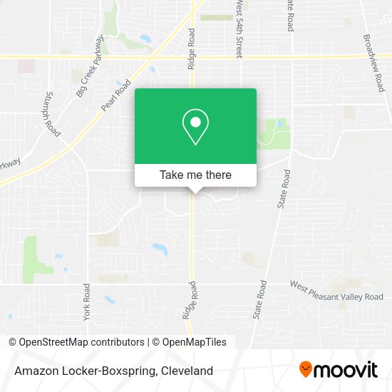 Amazon Locker-Boxspring map