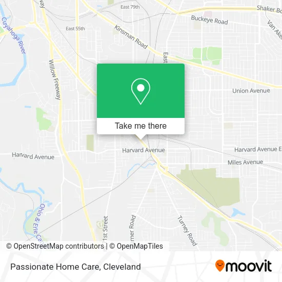 Passionate Home Care map