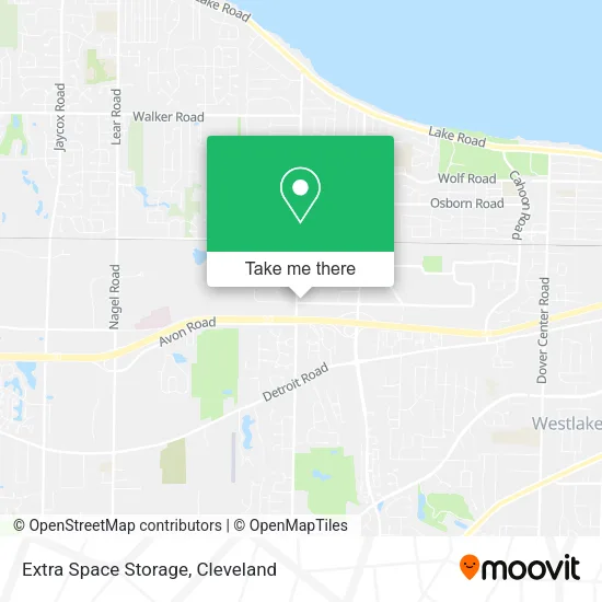 Mapa de Extra Space Storage