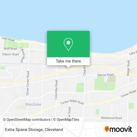 Extra Space Storage map