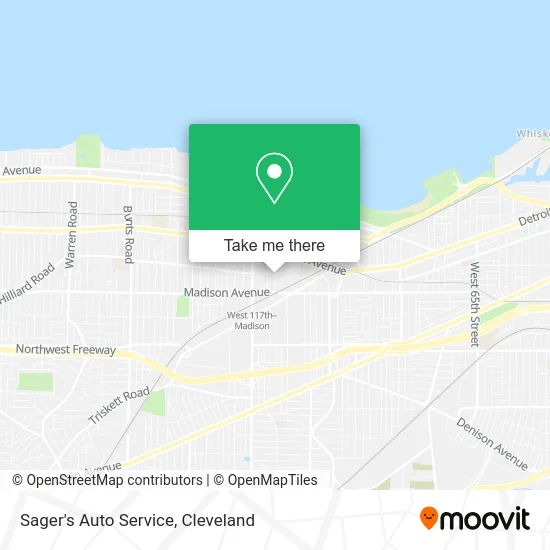 Sager's Auto Service map