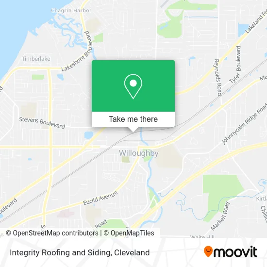 Integrity Roofing and Siding map