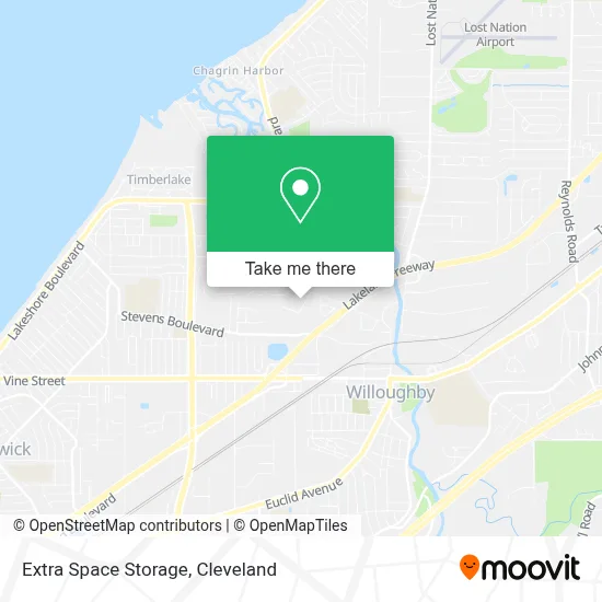 Extra Space Storage map