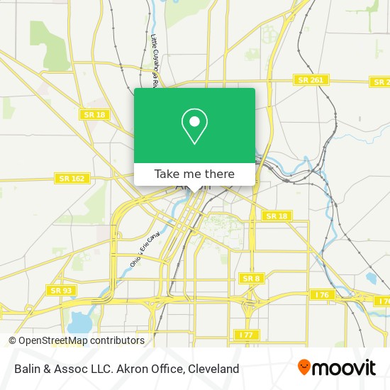 Balin & Assoc LLC. Akron Office map