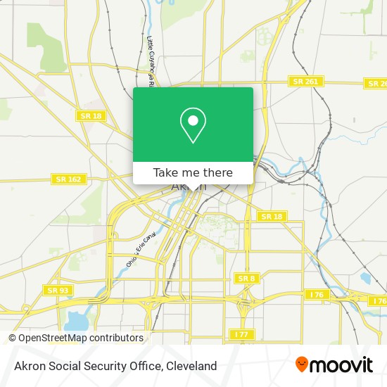 Akron Social Security Office map