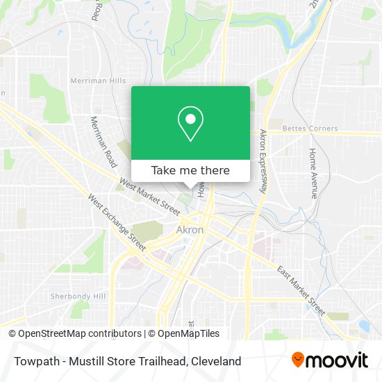 Towpath - Mustill Store Trailhead map