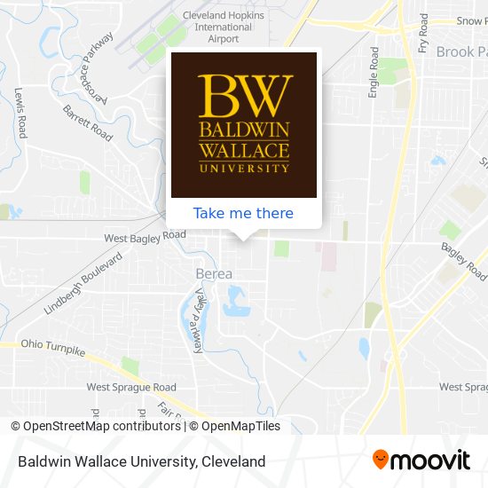 Baldwin Wallace University map