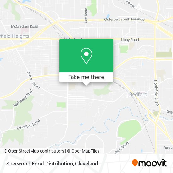 Mapa de Sherwood Food Distribution