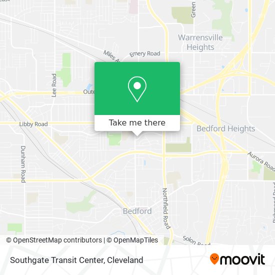 Southgate Transit Center map