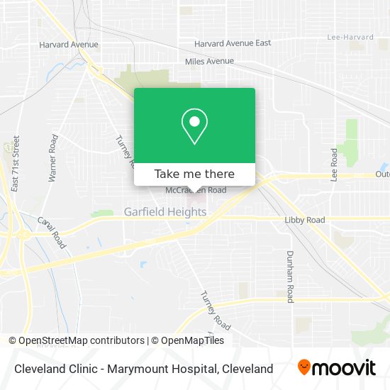 Cleveland Clinic - Marymount Hospital map
