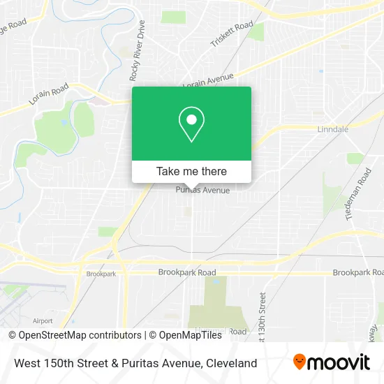 West 150th Street & Puritas Avenue map