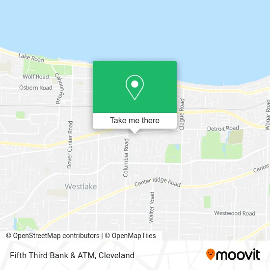 Fifth Third Bank & ATM map