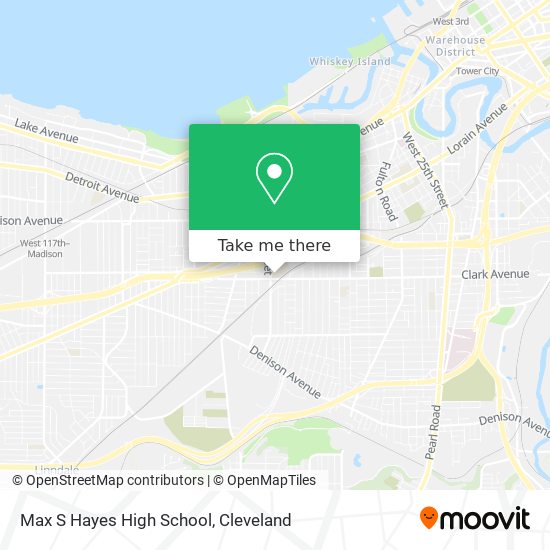 Max S Hayes High School map