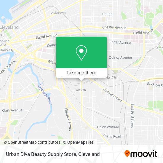 Mapa de Urban Diva Beauty Supply Store