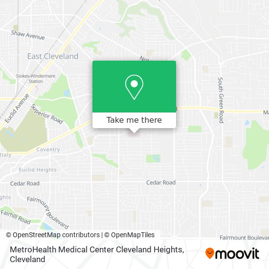 Mapa de MetroHealth Medical Center Cleveland Heights