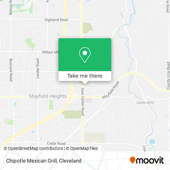 Mapa de Chipotle Mexican Grill