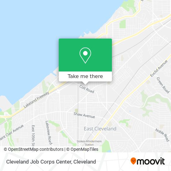 Mapa de Cleveland Job Corps Center