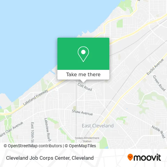 Mapa de Cleveland Job Corps Center