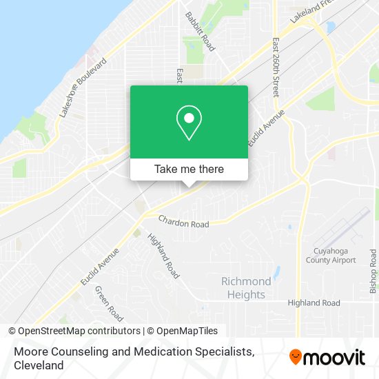 Moore Counseling and Medication Specialists map