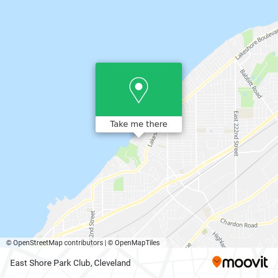 East Shore Park Club map