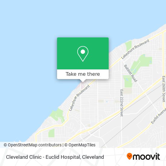 Cleveland Clinic - Euclid Hospital map