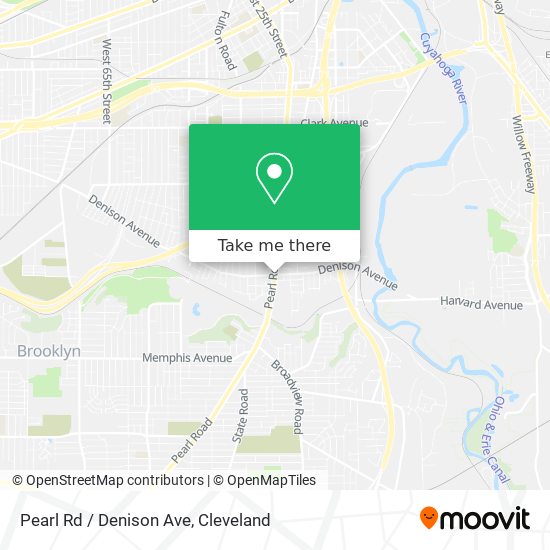 Pearl Rd / Denison Ave map