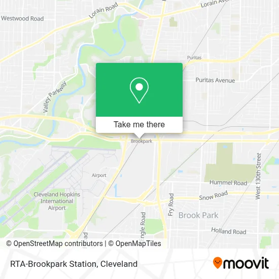 RTA-Brookpark Station map