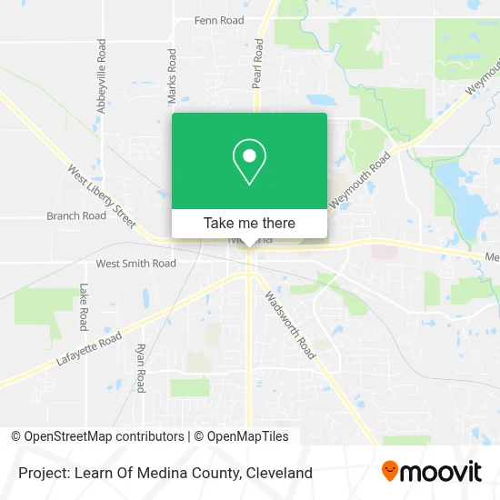 Project: Learn Of Medina County map