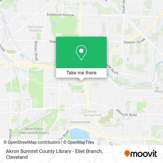Akron Summit County Library - Ellet Branch map