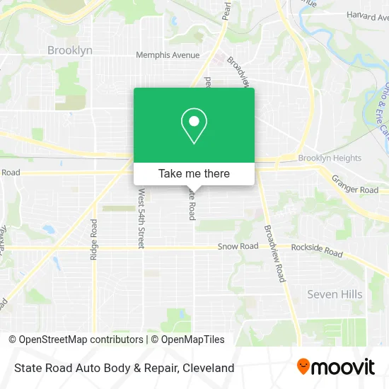 State Road Auto Body & Repair map