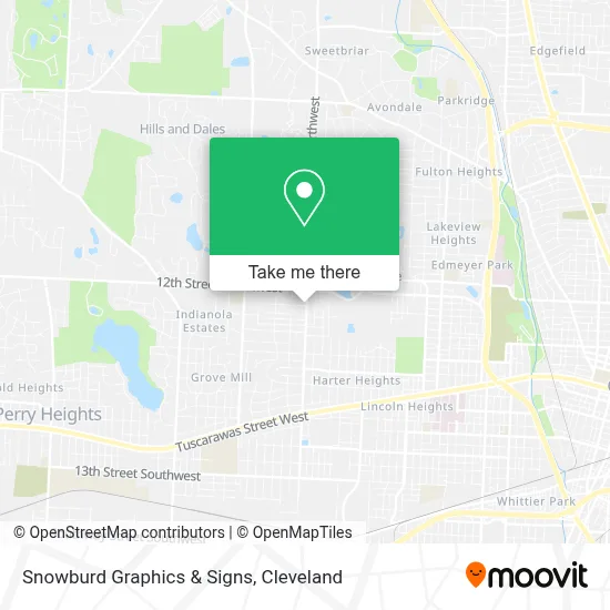 Snowburd Graphics & Signs map