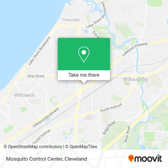 Mosquito Control Center map