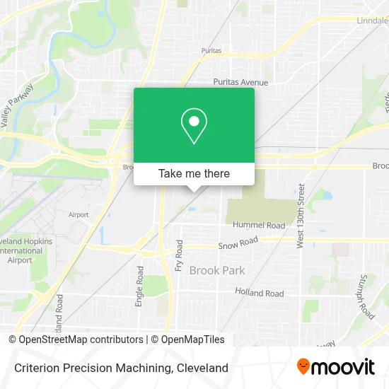 Criterion Precision Machining map