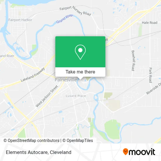Elements Autocare map