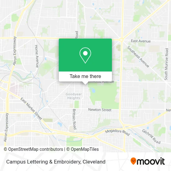 Campus Lettering & Embroidery map