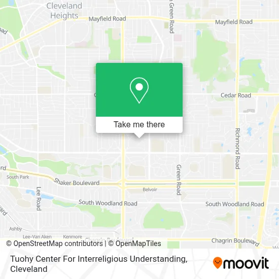 Tuohy Center For Interreligious Understanding map