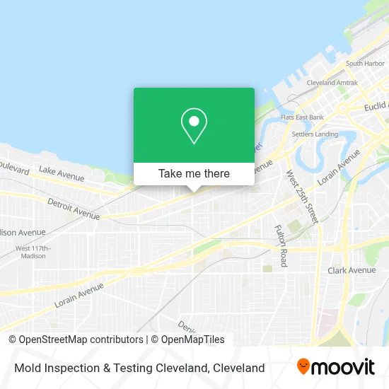 Mold Inspection & Testing Cleveland map