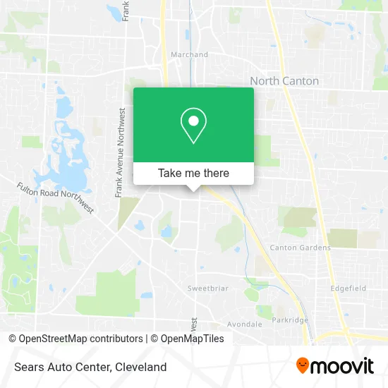 Sears Auto Center map