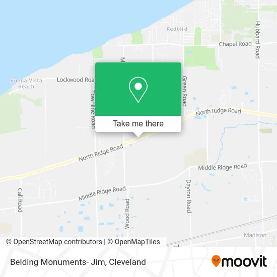 Belding Monuments- Jim map