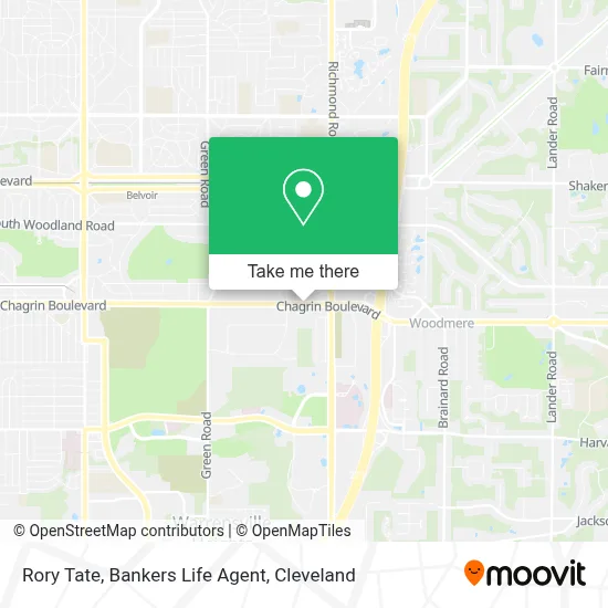 Rory Tate, Bankers Life Agent map